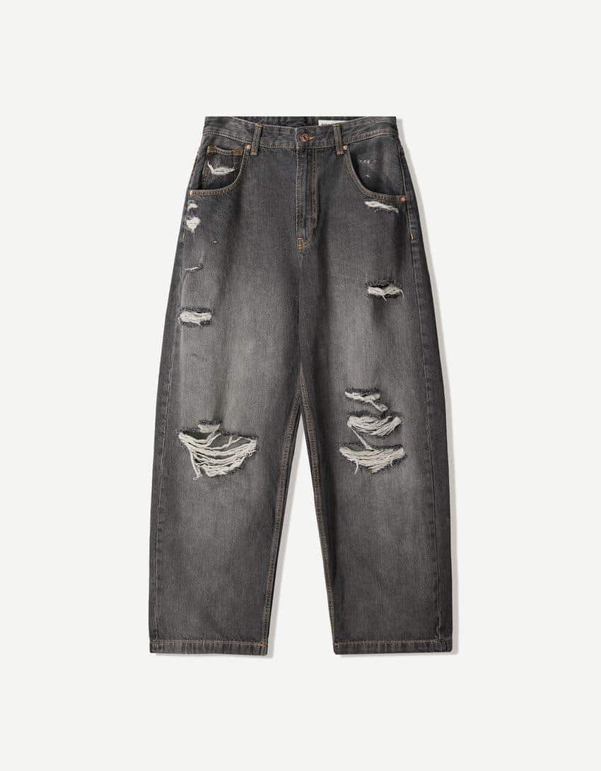 Super Baggy Jeans mit Rissen