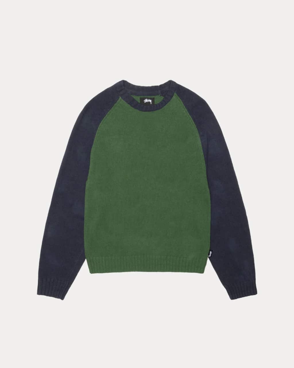COLORBLOCKED RAGLAN KNIT CREW