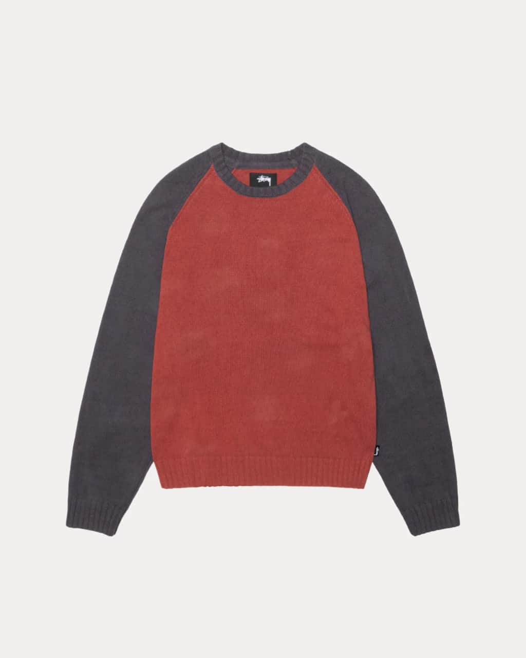 COLORBLOCKED RAGLAN KNIT CREW